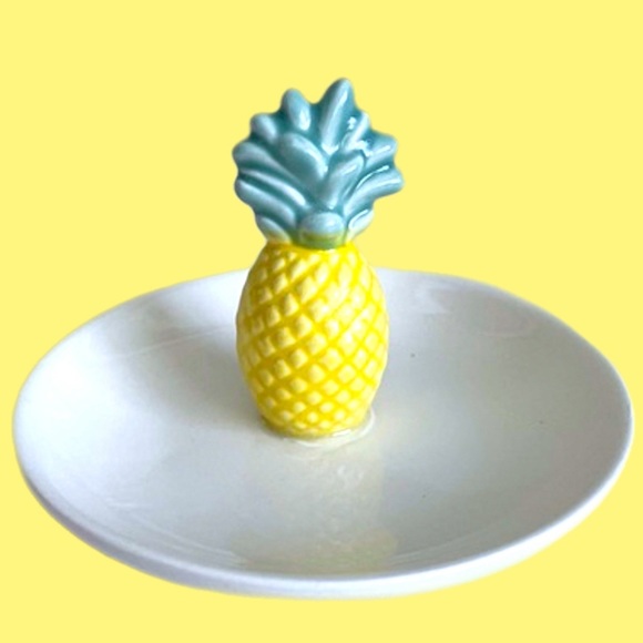 Decorative Ceramic Pineapple Ring Tray NWT - Picture 3 of 5